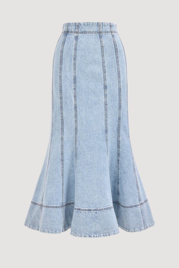 The Denim Midi Skirt seasalt - Image 4