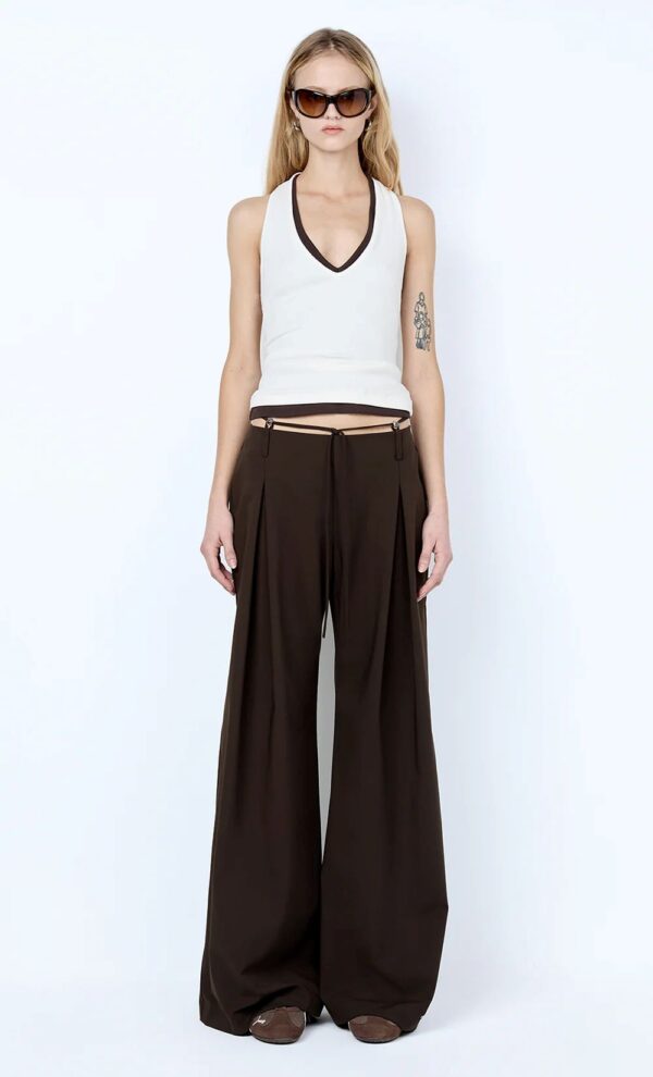 Albi Beaded Pant Espresso