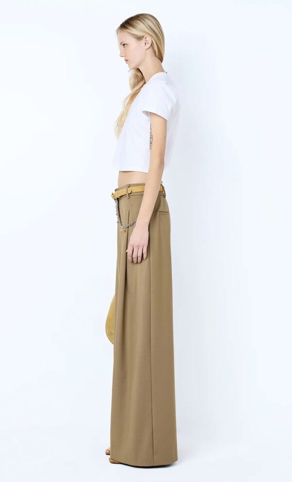 Faye Wide Leg Pant Olive - Image 3