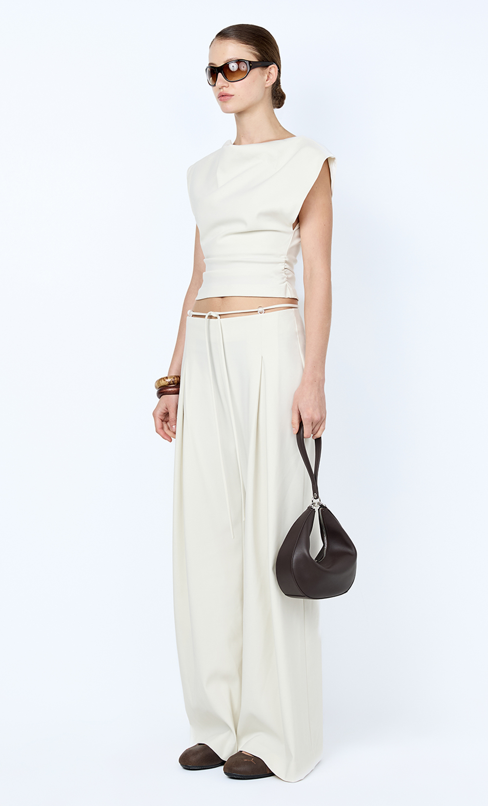 Devyn Cowl Top Cream - Image 2