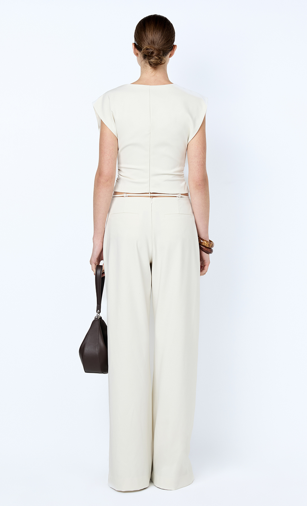 Devyn Cowl Top Cream - Image 4