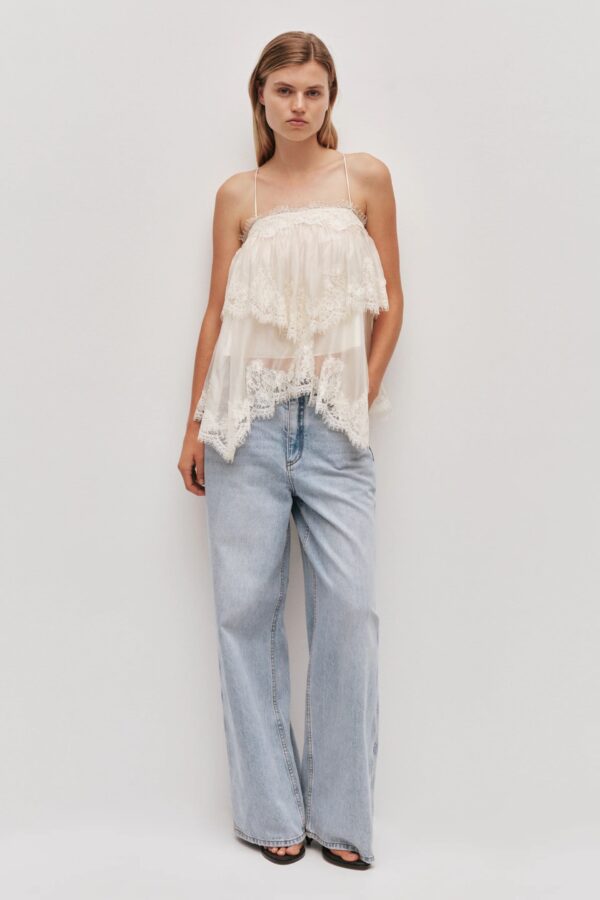 Ophelia Lace Cami Pastel Yellow