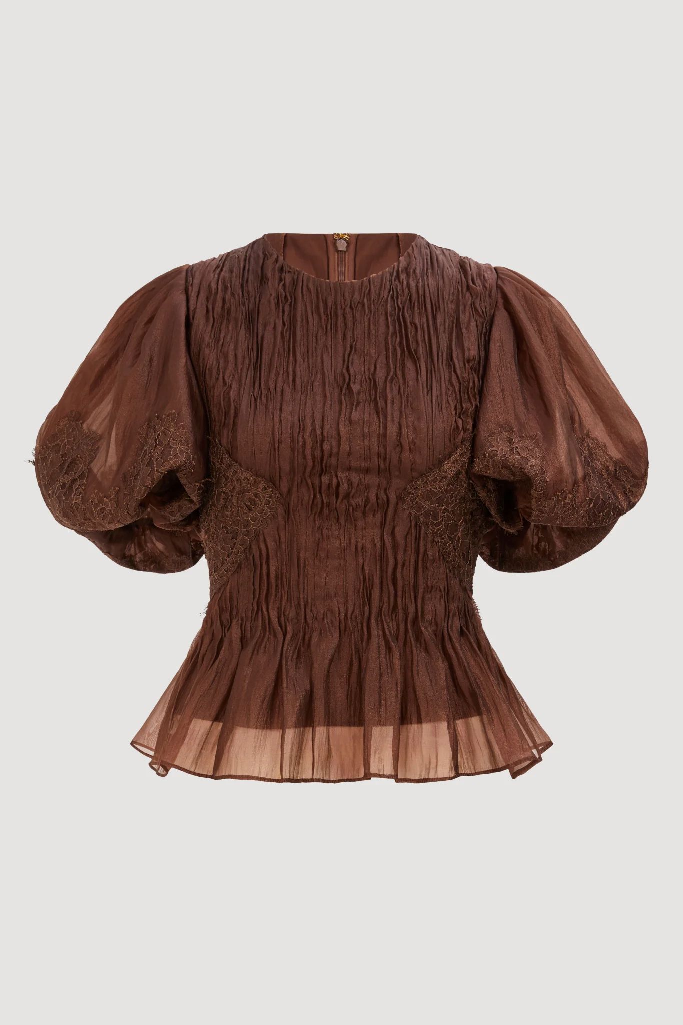 Ophelia Lace Top Chocolate - Image 4