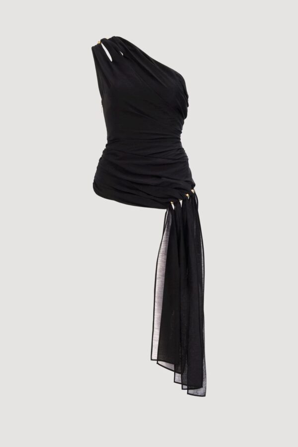 Capture One Shoulder Top Black - Image 4