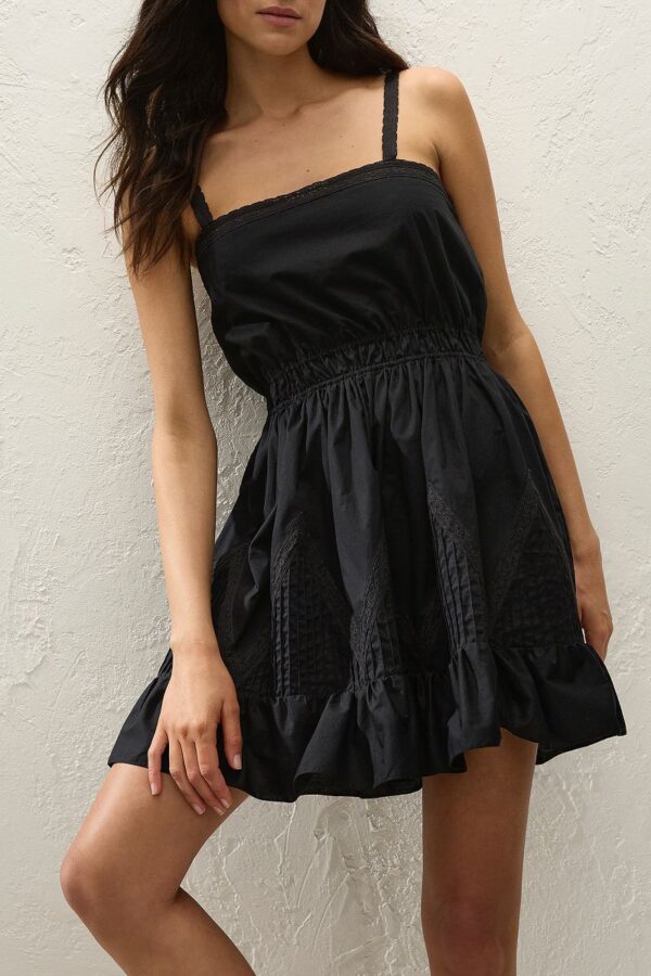 Opal Mini Dress Fresco Lace Black - Image 2