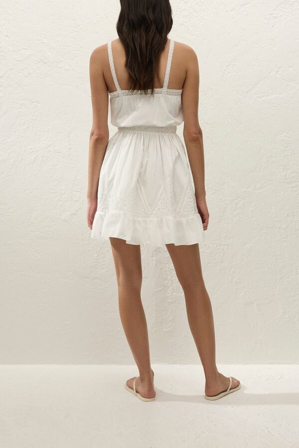 Opal Mini Dress Fresco Lace White - Image 3