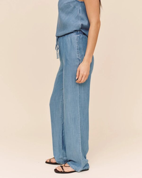 Wide Leg Drawstring Trouser Indigo Harbor - Image 2