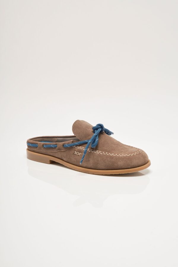 Seas The Day Mule Taupe Suede Multi
