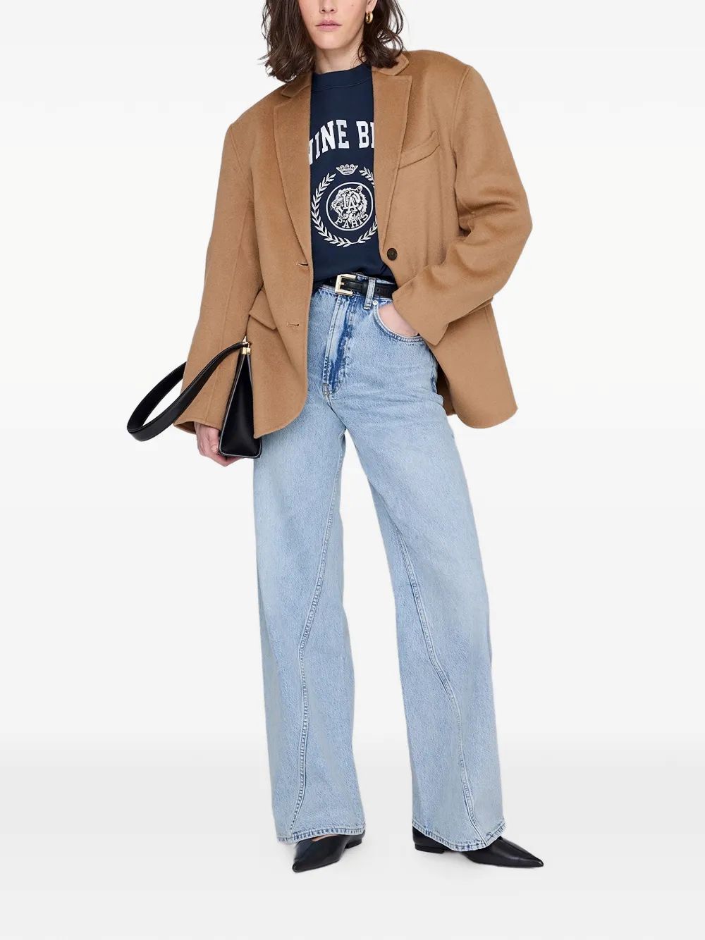 Miles Sweatshirt Collegiate - Dark Navy Navy - Image 3