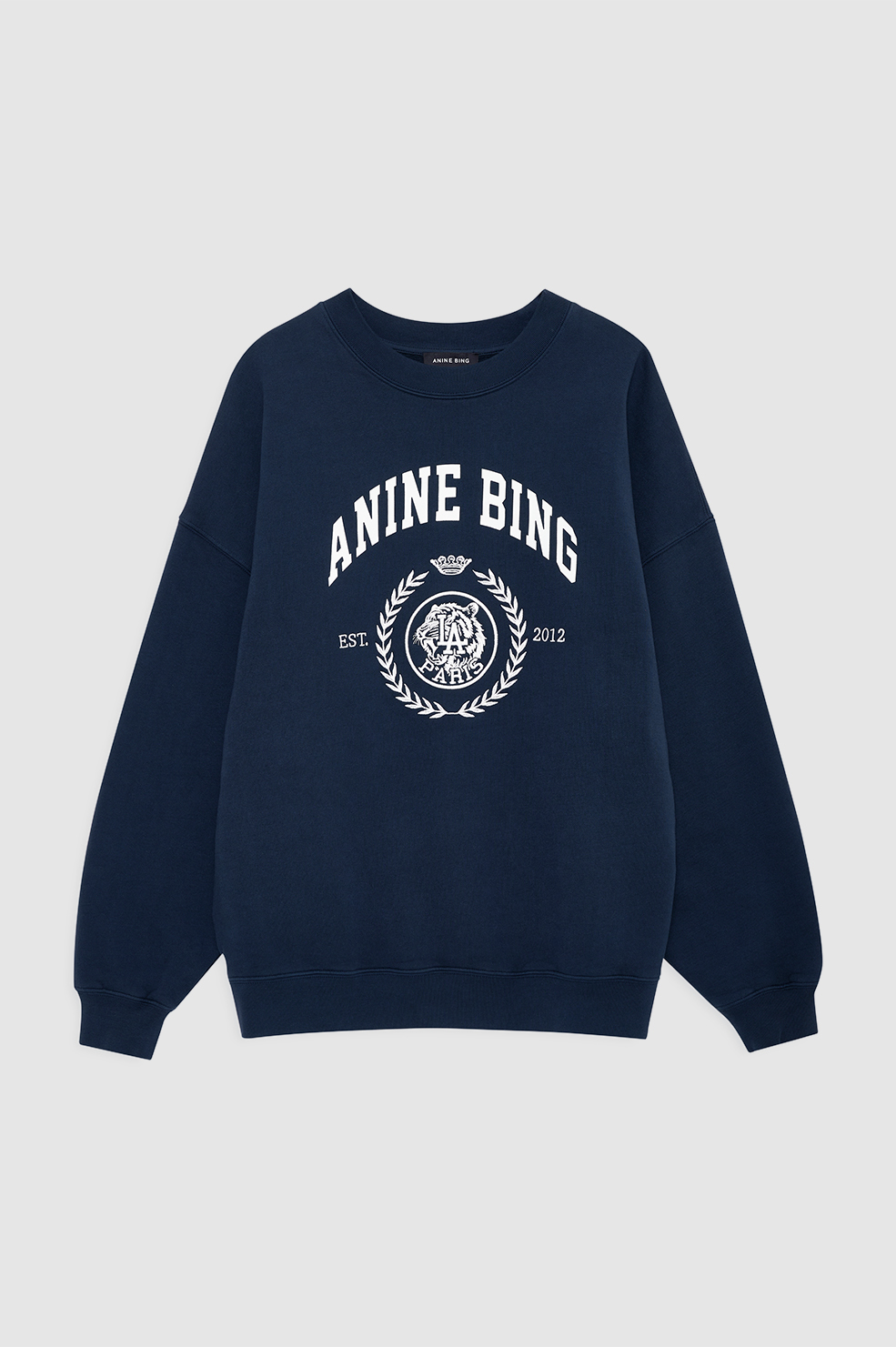 Miles Sweatshirt Collegiate - Dark Navy Navy - Image 4