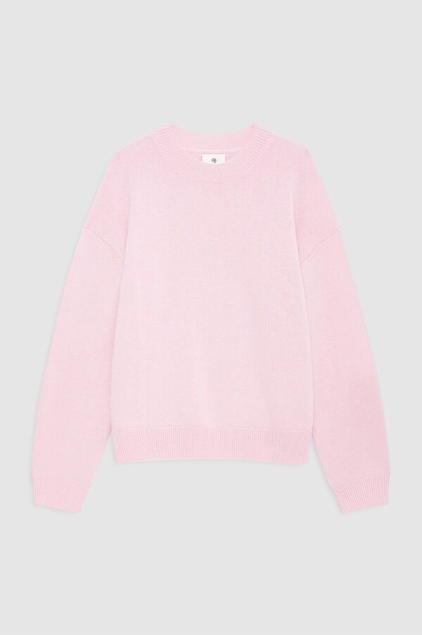 Lee Crew Sweater - Powder Pink Pink - Image 3
