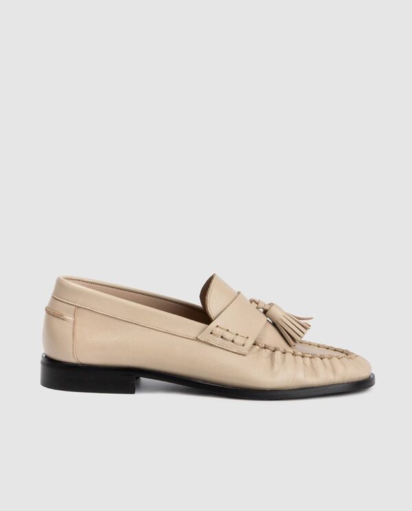 Flat Moccasin Taupe