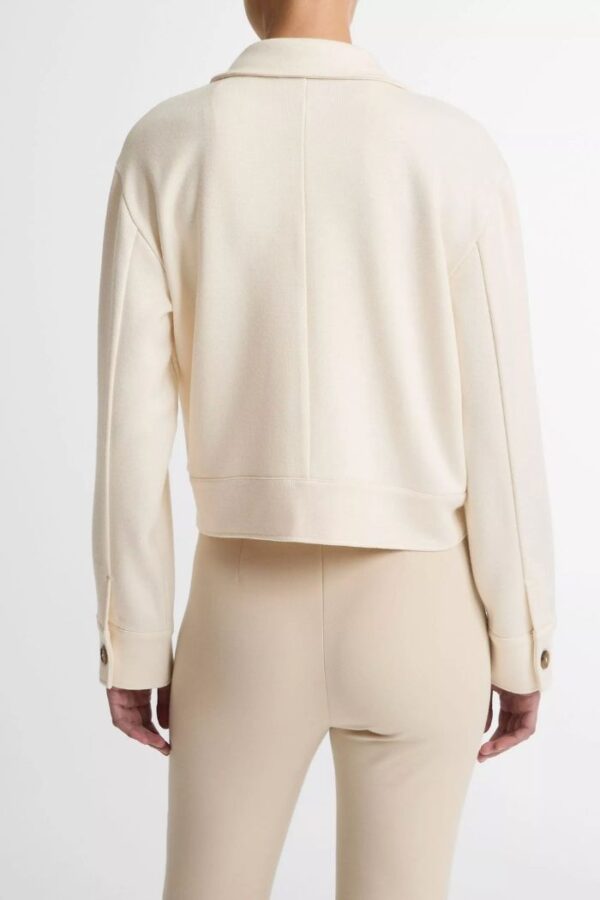 Ponte Knit Jacket  Off White