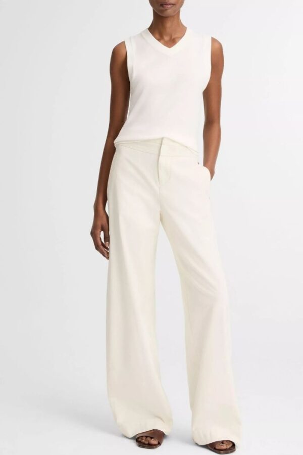 High V Shell Top  Optic White - Image 2