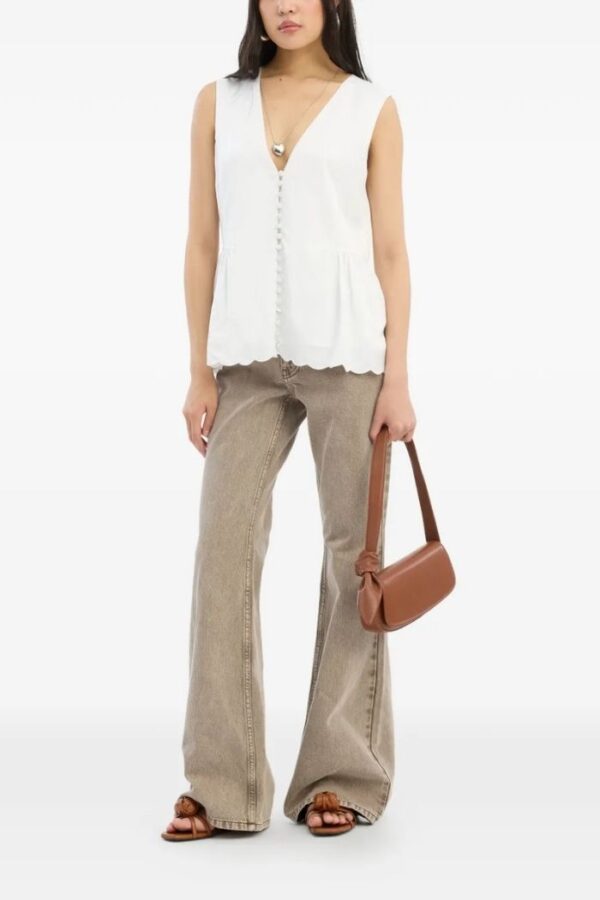 Flared Highwaisted Jeans Driftwood