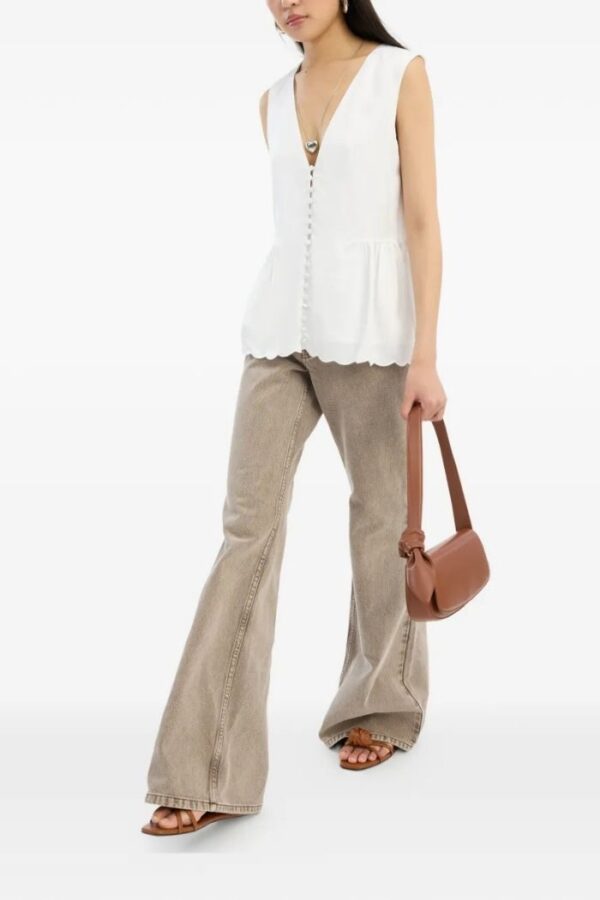 Flared Highwaisted Jeans Driftwood - Image 2