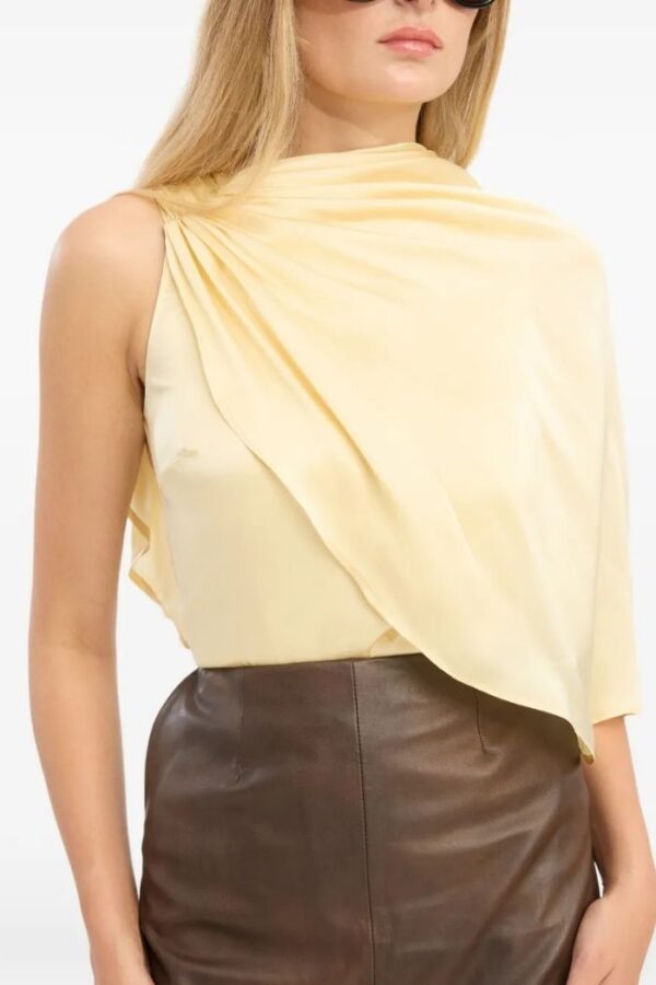 Chiffon Cape Top Italian Straw - Image 2