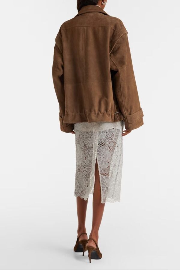 Lace Midi Pencil Skirt Pumice Stone - Image 2