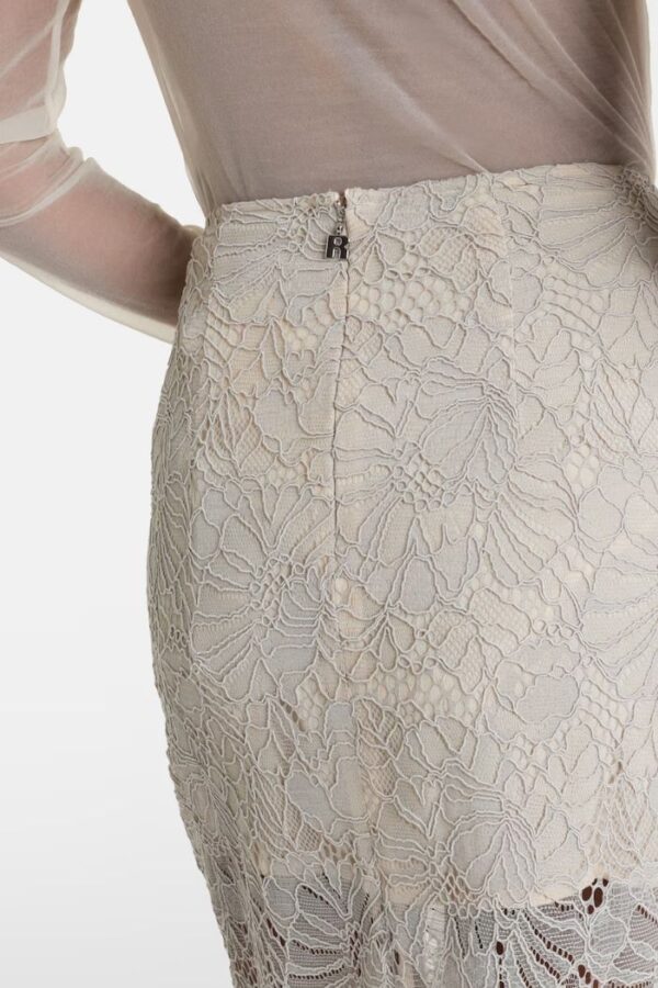Lace Midi Pencil Skirt Pumice Stone - Image 4