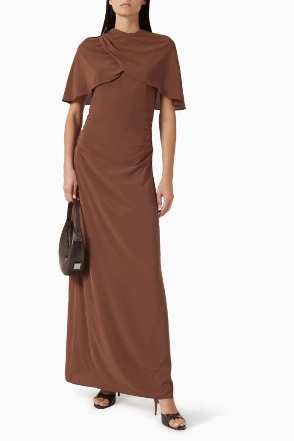 Maxi Cape Dress Potting Soil - Image 3