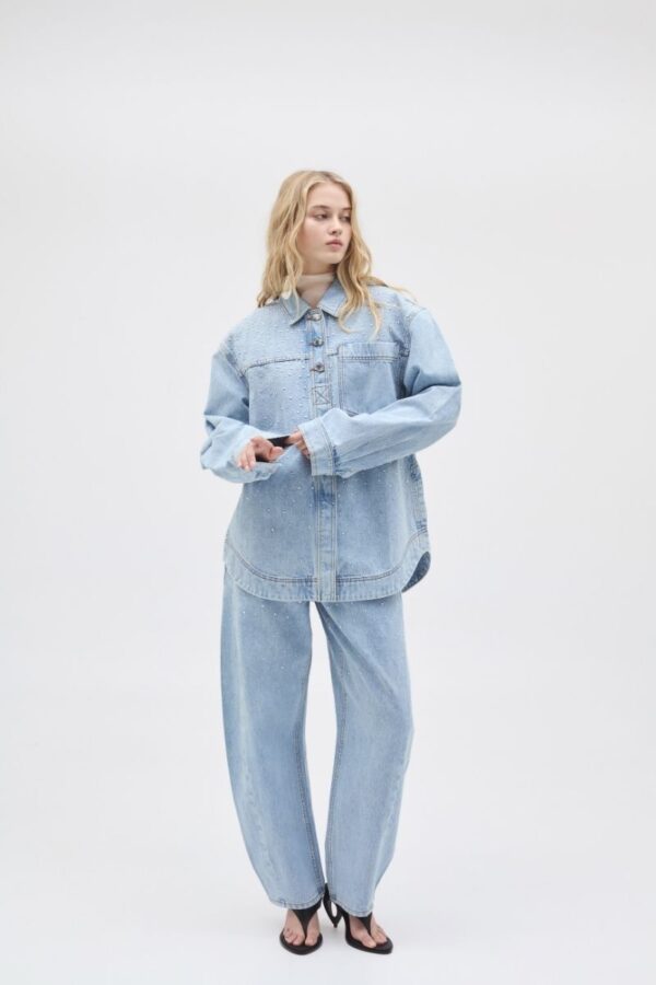 Lucina Stud Denim Shirt