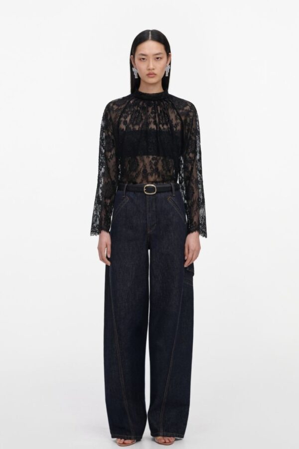 Black Lace Blouse