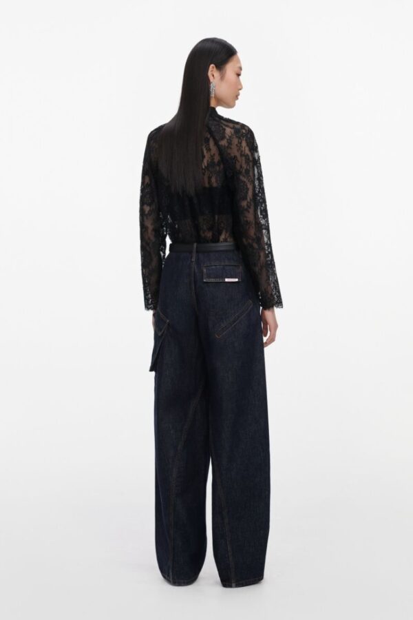 Black Lace Blouse - Image 2