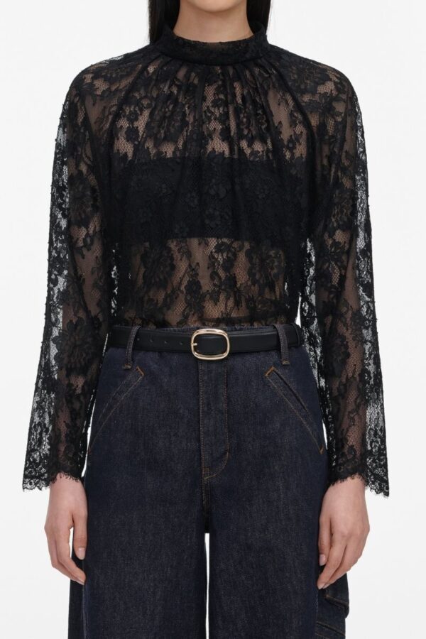 Black Lace Blouse - Image 3