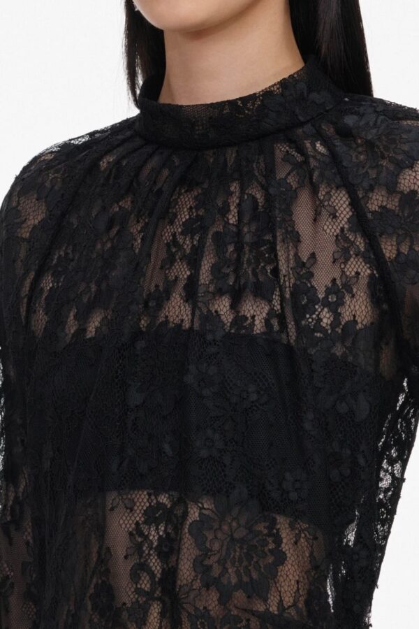 Black Lace Blouse - Image 4