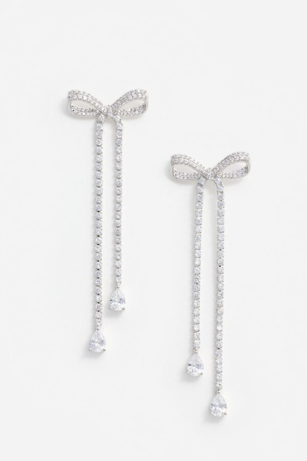 Crystal Bow Dangle Earring