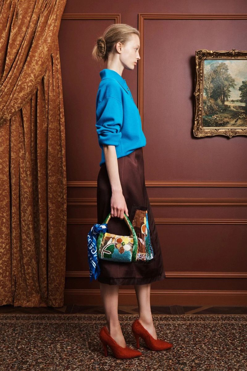Claudia Azure Knit Polo - Image 3