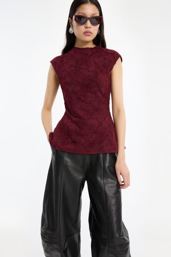 Flower Mesh Top