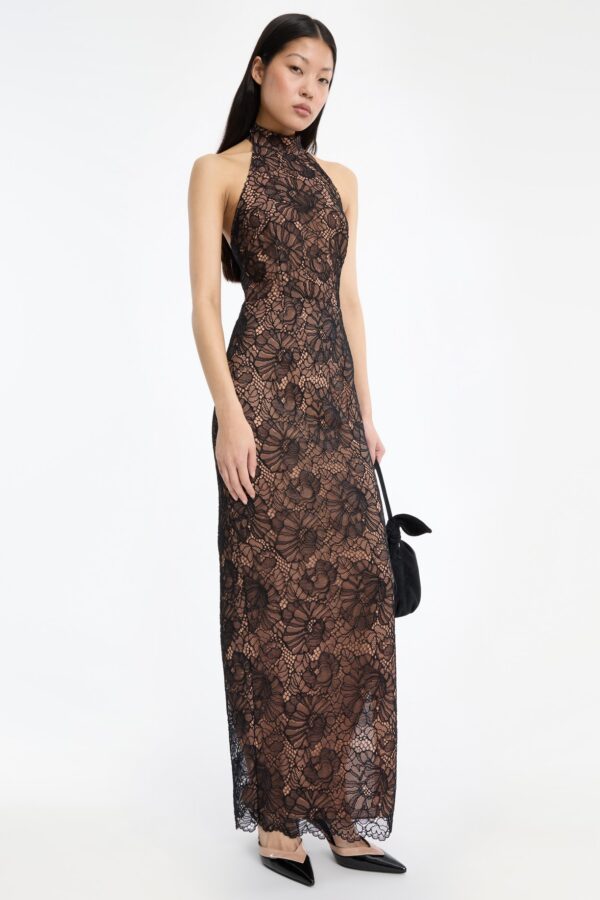 Lace Halterneck Dress - Image 2
