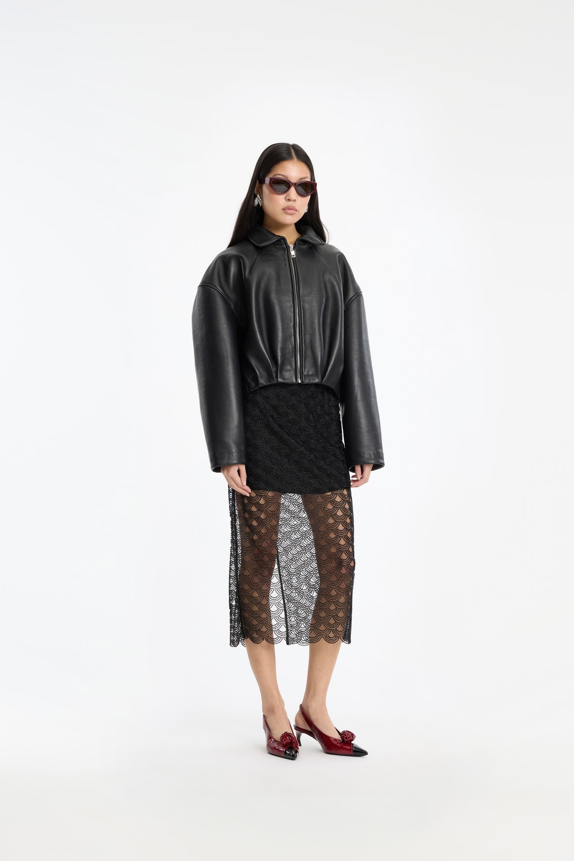 Sequins Midi Pencil Skirt - Image 3