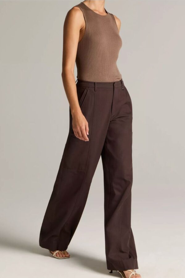 Mid Waist Paneled Pant - Image 2