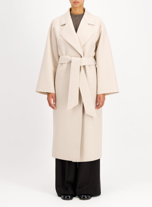 Women Belted Clutch Coat