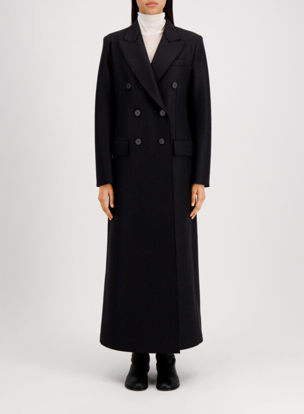 Women Long Double Breasted Coat