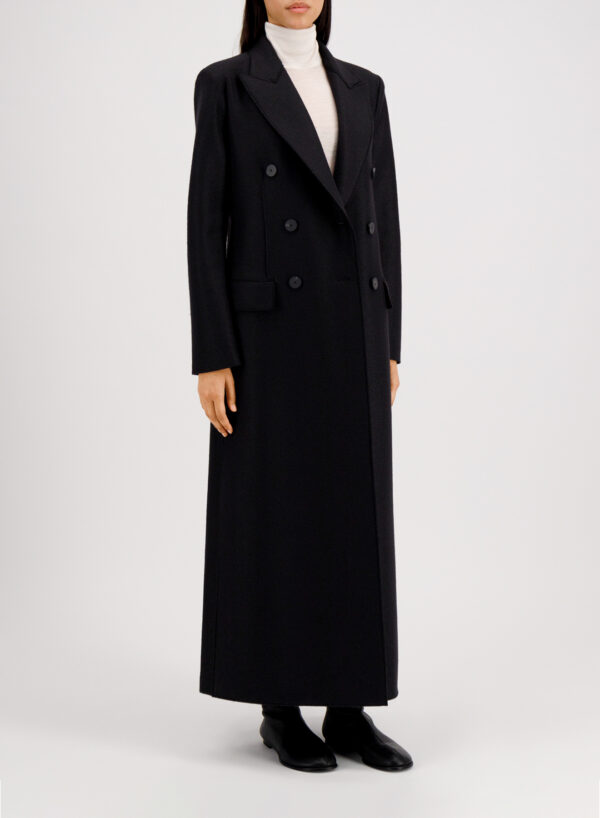 Women Long Double Breasted Coat - Image 2