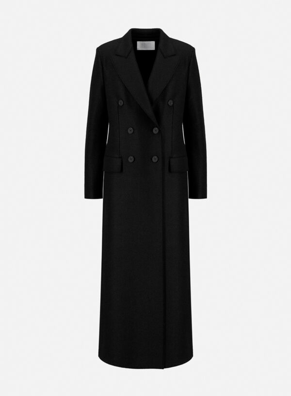 Women Long Double Breasted Coat - Image 4