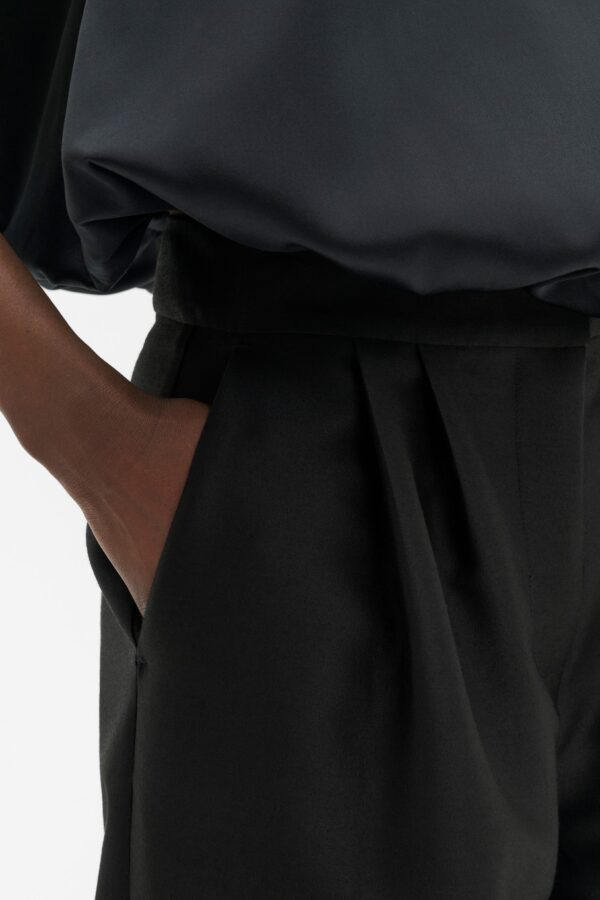 Smilla Barrel Leg Wool Trousers - Image 4