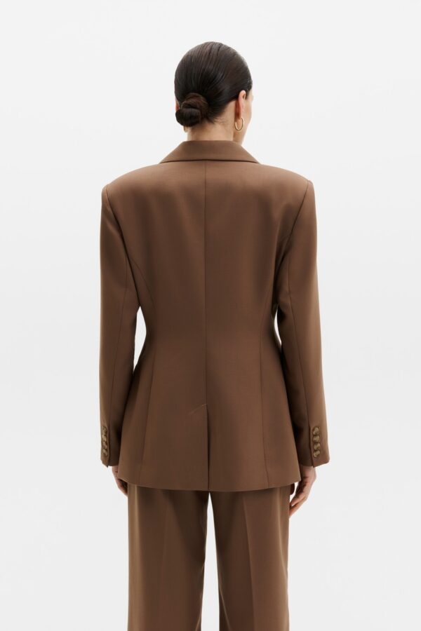 Tillie Asymmetric Wool Blend Blazer - Image 3