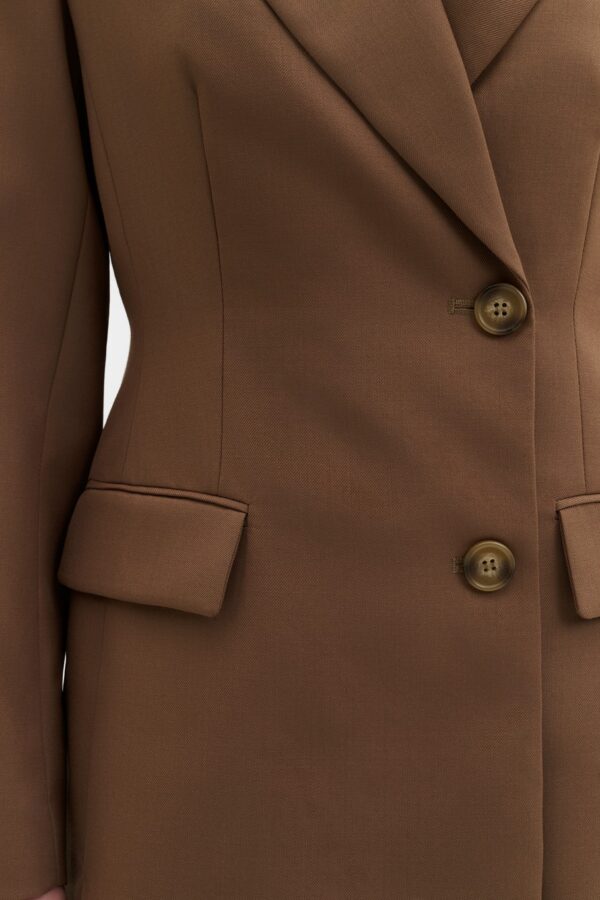 Tillie Asymmetric Wool Blend Blazer - Image 4