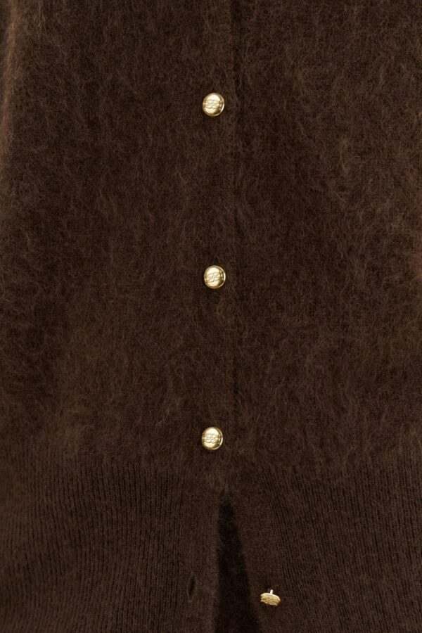 Lilian Brushed Wool Knitted Cardigan - Image 4
