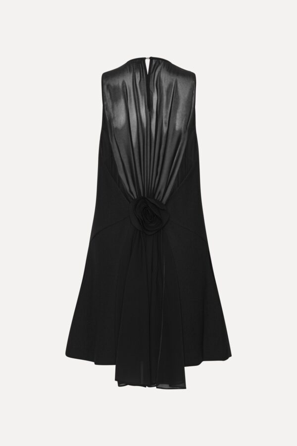 Crepe Mini A-Line Dress - Image 2