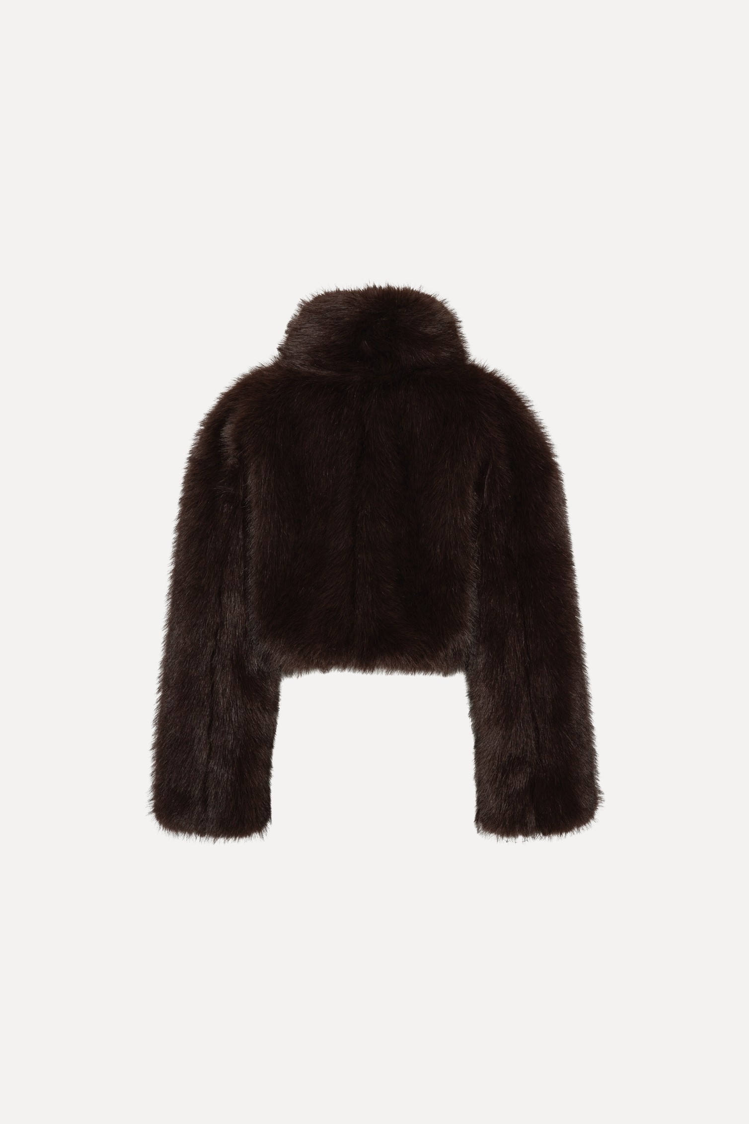 Faux Fur Cropped Jacket - Image 2