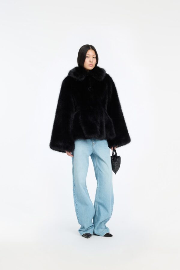 Faux Fur Flared Jacket