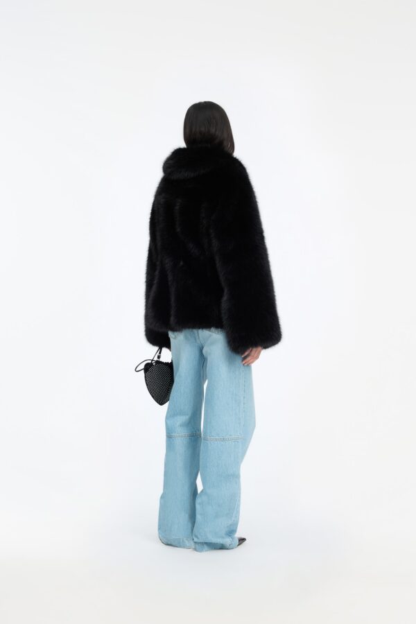 Faux Fur Flared Jacket - Image 2