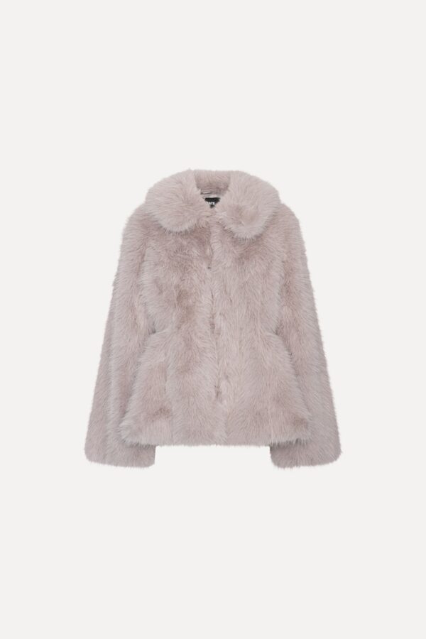 Faux Fur Flared Jacket - Image 5