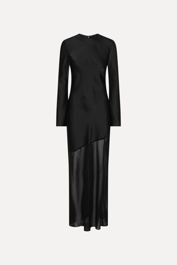Maxi L/S Slit Dress