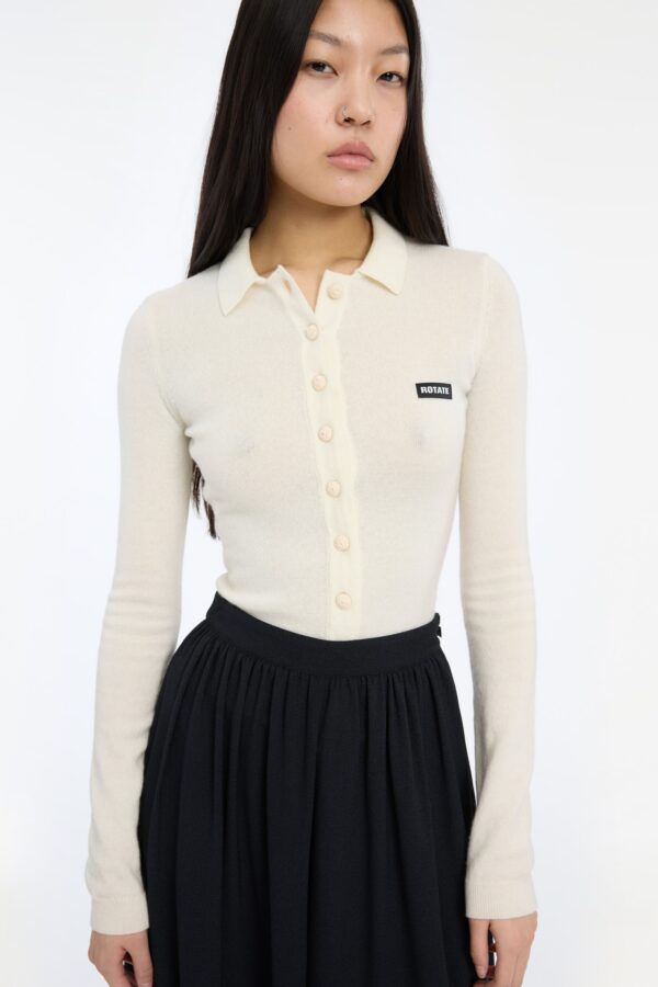 Knitted Polo Top